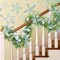 6 Ft Shell Garland with Starfish & Greenery, Coastal Beach Decor